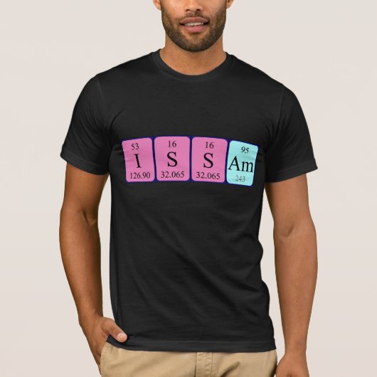 Issam periodiek lijstnaam shirt (Voorkant)