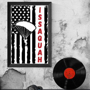 Issaquah Paragliding Skydiving Poster