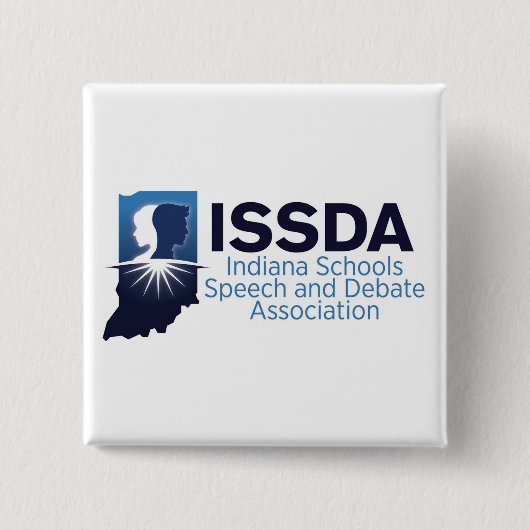 ISSDA-Button Vierkante Button 5,1 Cm (Voorkant)