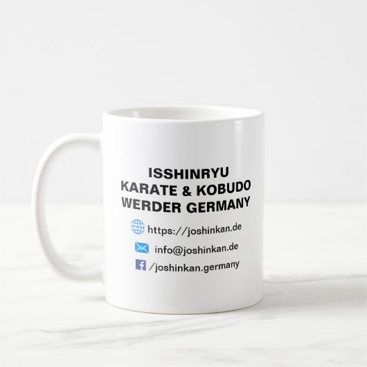 Isshinryu Karate, Joshinkan, Germany, Tasse IR Koffiemok (Links)