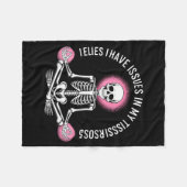 Issues In My Tissues Ehlers Danlos Syndrome Awaren Fleece Deken (Voorkant (Horizontaal))
