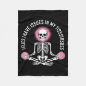 Issues In My Tissues Ehlers Danlos Syndrome Awaren Fleece Deken (Voorkant)