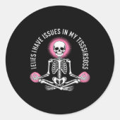 Issues In My Tissues Ehlers Danlos Syndrome Awaren Ronde Sticker (Voorkant)