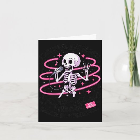 Issues In My Tissues Ehlers Danlos Syndrome Funny  Kaart (Voorkant)