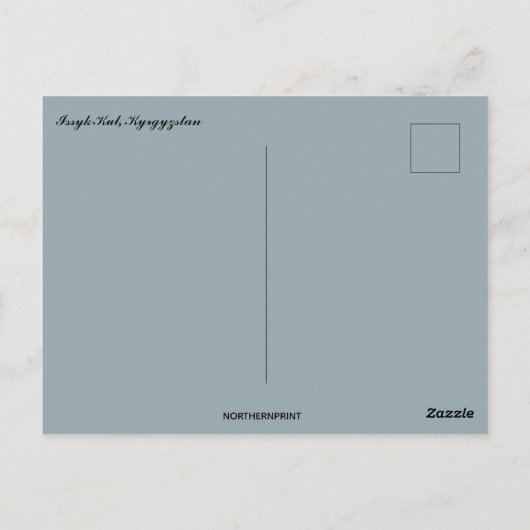 Issyk Kul in Kirgizië Briefkaart (Achterkant)