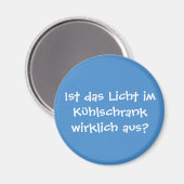 Ist das Licht im Kühlschrank wirklich aus? Magneet (Voorkant / Achterkant)