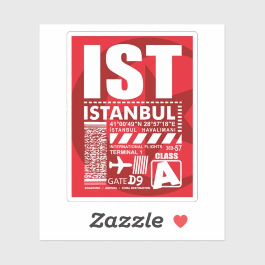IST Istanbul Airport Sticker (Vel)