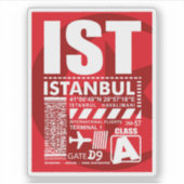 IST Istanbul Airport Sticker (Voorkant)