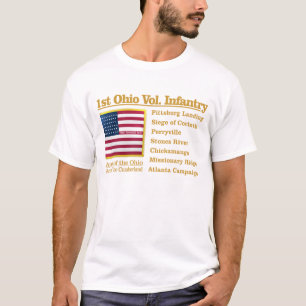 Ist Ohio Vrijwillige Infanterie (BH) T-shirt