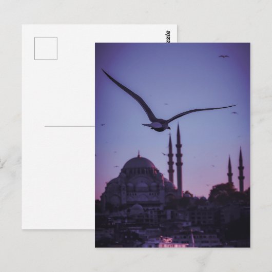 Istambul At Sunset. Briefkaart (Voorkant / Achterkant)