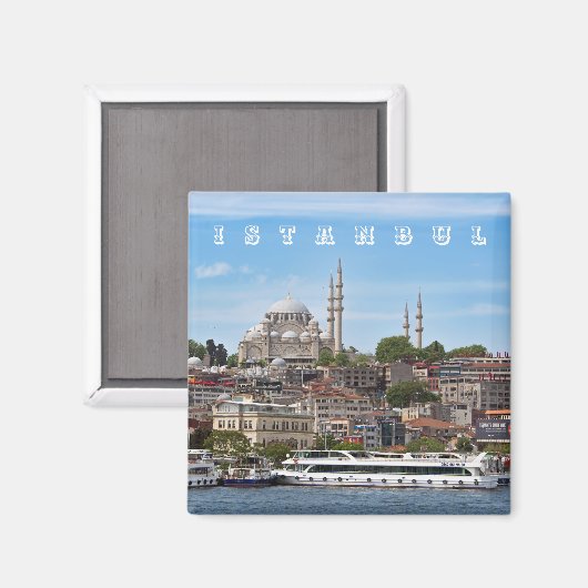 Istanboel. Cityscape. Magneet (Voorkant / Achterkant)