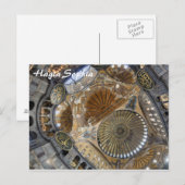 Istanboel - Dome van Hagia Sophia briefkaart (Voorkant / Achterkant)
