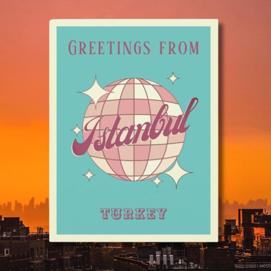 Istanboel Istanboel Turkije Retro  Briefkaart