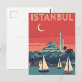  Istanboel reizen Briefkaart (Voorkant / Achterkant)