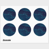 Istanboel Space Night Uitzicht Circle Sticker (Vel)