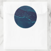 Istanboel Space Night Uitzicht Circle Sticker (Tas)