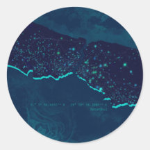 Istanboel Space Night Uitzicht Circle Sticker