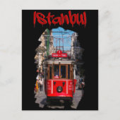 Istanboel: Taksim Tram Briefkaart (Voorkant)