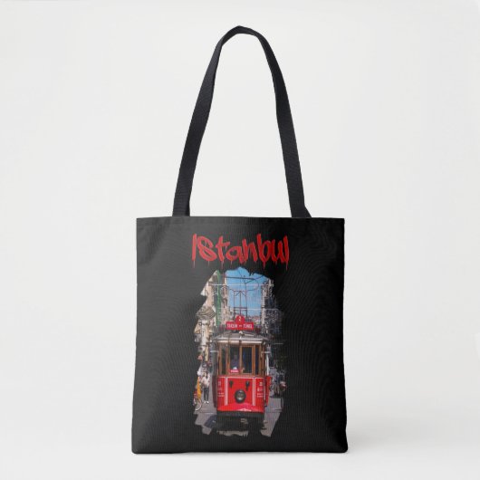 Istanboel: Taksim Tram Tote Bag (Voorkant)