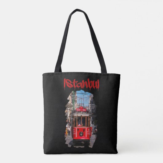 Istanboel: Taksim Tram Tote Bag (Achterkant)