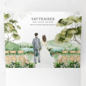 Istanboel, Turkije bruiloft | Tri-Fold-uitnodiging Drieluik Uitnodiging (Binnenzijde eerst)