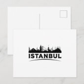 Istanboel Turkije City City Skyline Cadeau Idee Briefkaart (Voorkant / Achterkant)