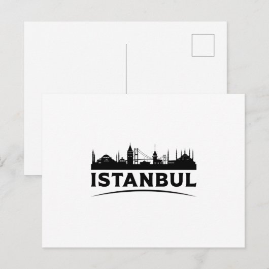Istanboel Turkije City City Skyline Cadeau Idee Briefkaart (Voorkant / Achterkant)