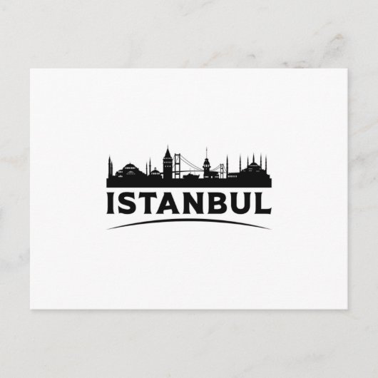 Istanboel Turkije City City Skyline Cadeau Idee Briefkaart (Voorkant)