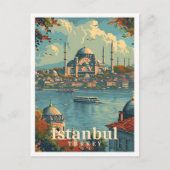 Istanboel Turkije  Kunst Reizen Illustratie Briefkaart (Voorkant)