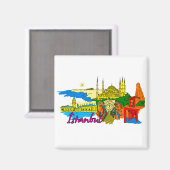 Istanboel - Turkije.png Magneet (Voorkant / Achterkant)