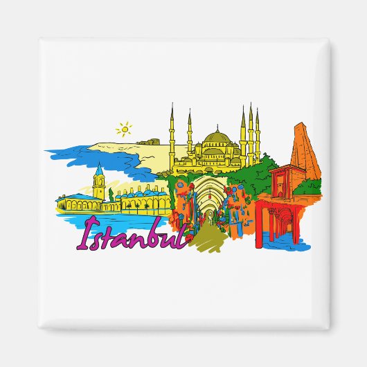 Istanboel - Turkije.png Magneet (Voorkant)