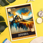 Istanboel, Turkije |  schilderij Briefkaart