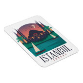  Istanboel Turkije Skyline fotomagneet Magneet (Rechterzijde)