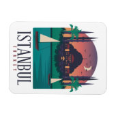  Istanboel Turkije Skyline fotomagneet Magneet (Horizontaal)