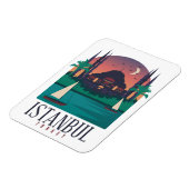  Istanboel Turkije Skyline fotomagneet Magneet (Linkerzijde)