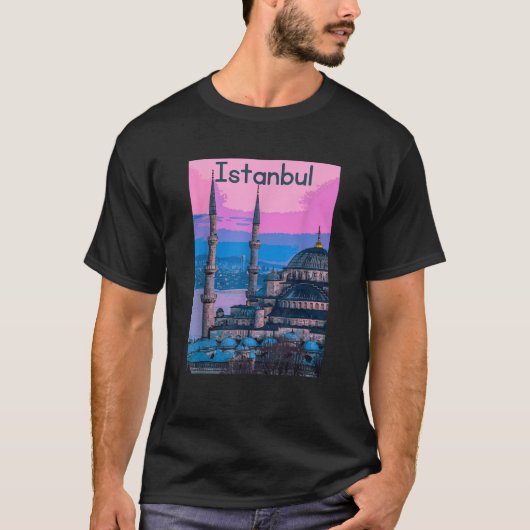 Istanboel Turkije Souvenir T Shirt (Voorkant)