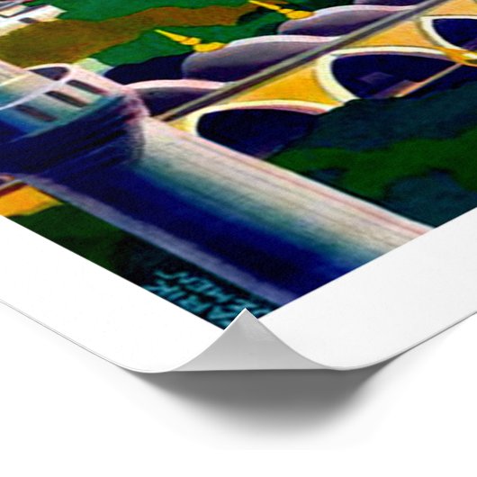 Istanboel, Turkije, uitzicht van panorama aan de k Poster (Hoek)