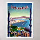 Istanboel, Turkije, uitzicht van panorama aan de k Poster (Voorkant)