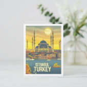 Istanboel Turkije Vintage Beroemde Reisplaats Briefkaart (Staand voorkant)