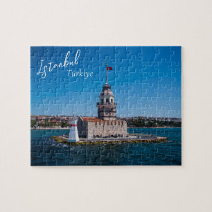 Istanboel, Turkiye Maiden's Tower Jigzaag Puzzle Legpuzzel