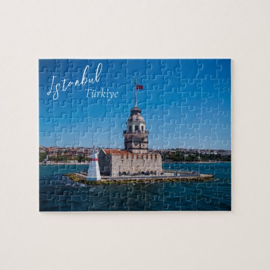 Istanboel, Turkiye Maiden's Tower Jigzaag Puzzle Legpuzzel (Horizontaal)