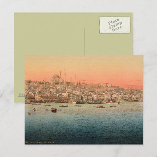 Istanboel - uitzicht van de brug briefkaart (Voorkant / Achterkant)