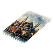 Istanboel waterverf kunst magneet (Linkerzijde)