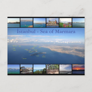 Istanboel - Zee van Marmara met de Eilanden van de Briefkaart