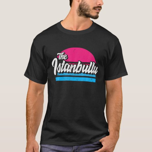 Istanbul 34 Memleket Turkey Retro Gift Idea T-shirt (Voorkant)
