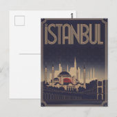Istanbul art deco briefkaart (Voorkant / Achterkant)