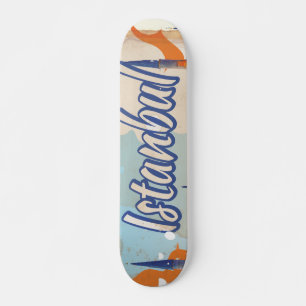 Istanbul Aya Sophia-moskee vintage reisposter Skateboard