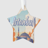 Istanbul Aya Sophia Mosque vintage poster Ornament (voorkant)