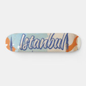 Istanbul Aya Sophia Mosque vintage poster Skateboard (Horizontaal)