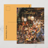 Istanbul Bazaar in het Briefkaart Turkije (Voorkant / Achterkant)